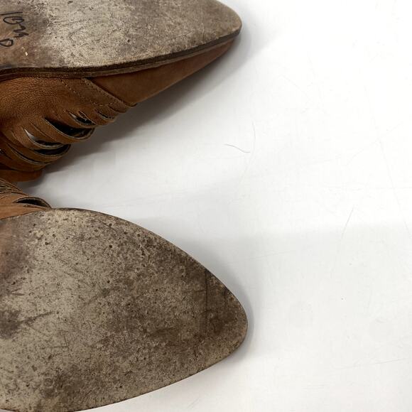 Free People 38 brown Lost Valley leather ankle booties - Picture 5 of 7